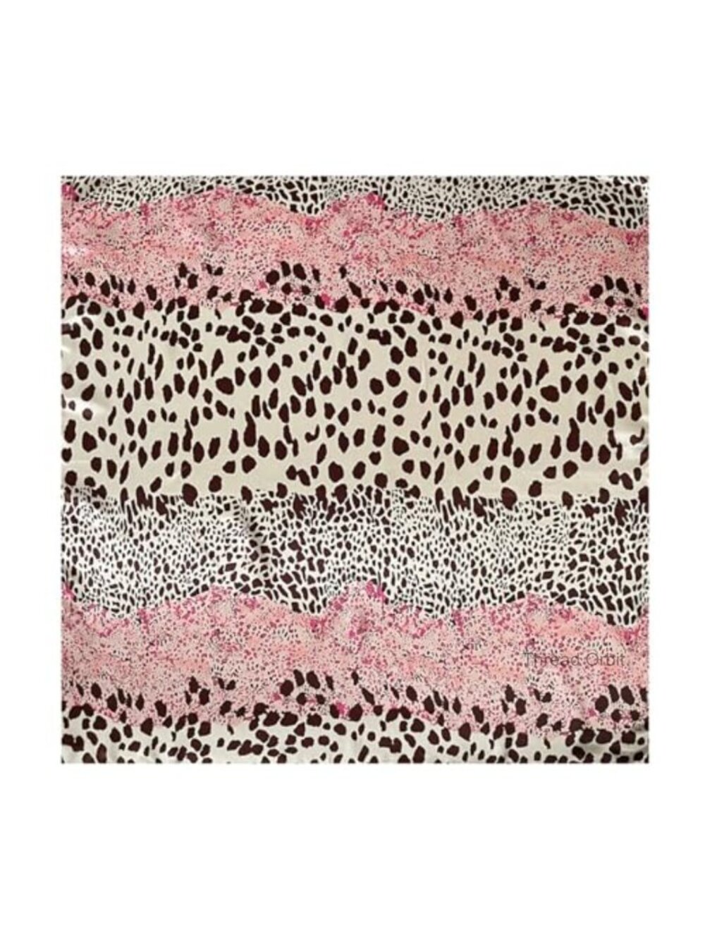 Silk Satin Feel Leopard Print Square Head Scarf Bandana 35 Inch
